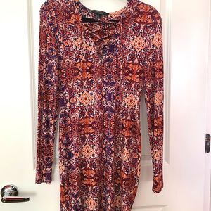 Floral Pattered FOREVER 21 bodycon dress